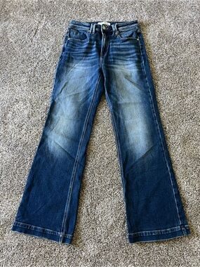 KanCan Women’s Dark Blue Flare Jeans